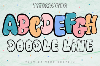 Craft Creative Designs with Doodle Line Fonts
