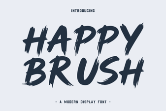 Happy Brush Font: Creative Designs and Project Ideas