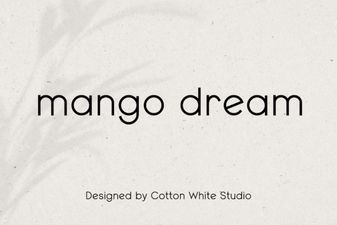 Craft Your Designs with the Dreamy Mango Font