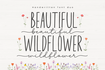 The Creative Power of Beautiful Wildflower Duo Font