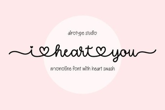 Creative Projects Using the I Heart You Font