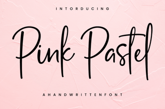 Beautiful Pink Pastel Fonts for Your Designs