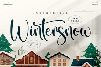 Wintersnow Font: Elegant Designs for Winter Projects