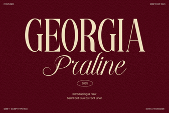 Georgia Praline Font for Elegant Web Design